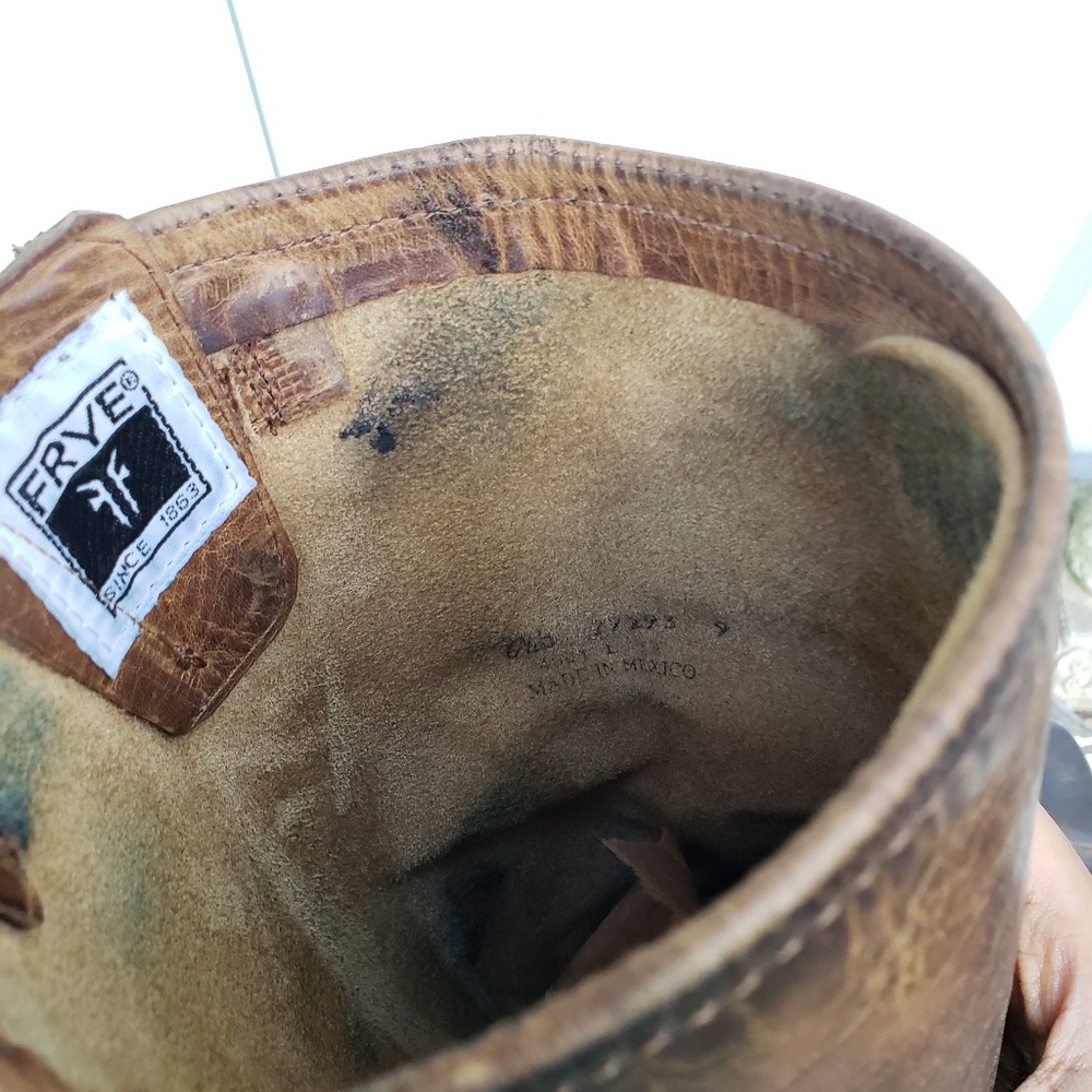 🚫SOLD🚫Frye Antique Brown Tall Engineer Boots 6.5 - Picture 8 of 8